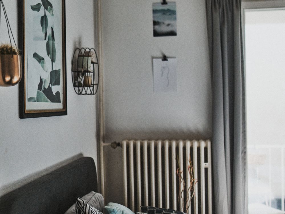 Cozy styled bedroom