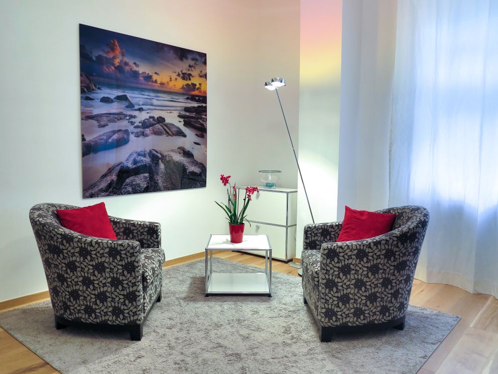 Styled modern living room